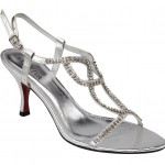 Silver strappy sandal