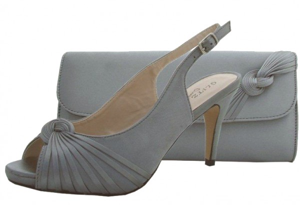 pewter bridesmaid shoes