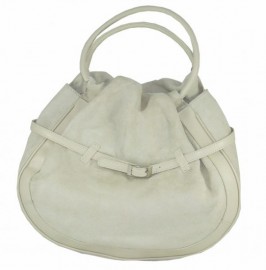 Lara Suede Handbag Beige