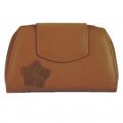 Leather Purse Wallet in Tan