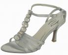 Cassandra Diamante Silver Evening Sandals