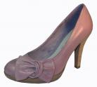 Dawn Lilac Leather Heeled Ladies Shoes