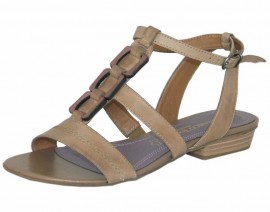 Elana Truffle Leather Sandals