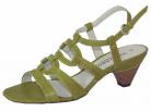 Eva Pistachio Green Heeled Sandals