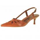 Felicity Cork Leather Slingback Shoes