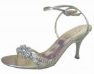 Flavia Diamante Gold Evening Sandals