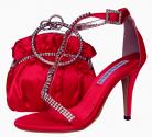 Red Evening Sandals