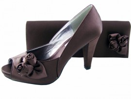 Rosebud Express Brown Evening Shoes