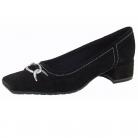 Helen Black Suede Flat Shoes