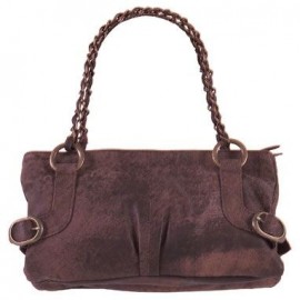 Isla Washed Leather Brown Handbag