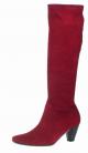 Ladies Stretch Boots in Cranberry Red