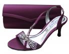 Lexus Caprice Plum Purple Evening Sandals