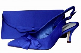 Menbur Dazzling Blue Boarded Clutch Bag