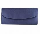 Menbur Navy Blue Satin Clutch Bag