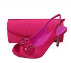 Menbur Avance Fuchsia Pink Peep Toe Shoes