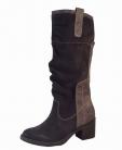 Petra Graphite Leather Suede Ladies Boots