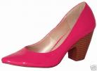 Fuchsia Pink Patent Heeled Ladies Shoes