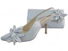 Rosa Silver Evening Shoes