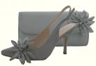 Rosa Pewter Evening Shoes