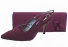 Selina Burgundy Evening Shoes