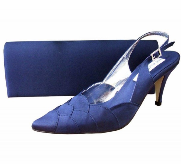 navy blue special occasion shoes