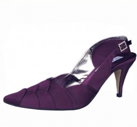 Selina Aubergine Purple Evening Shoes