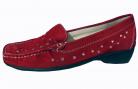 Sorrell Red Leather Suede Loafer