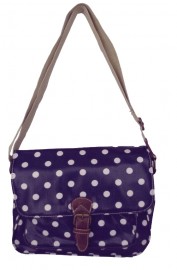 Polka Dot Saddle Bag Blue