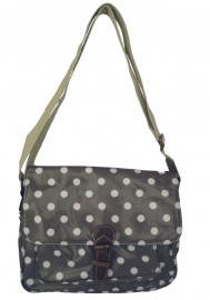 Polka Dot Saddle Bag Grey