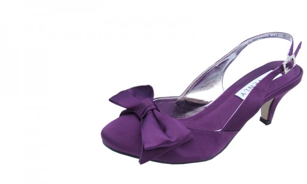 aubergine coloured shoes