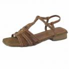 Cleo Chocolate Brown Flat Sandals