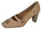 Dolly Natural Leather Heeled Ladies Shoes
