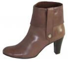 Eleanor Brown Leather Ankle Boots