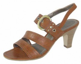 Elise Nut Brown Heeled Sandals