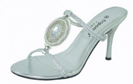 Embeso Silver Evening Sandals