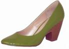 Green Patent Heeled Ladies Shoes