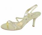 Janette Light Gold Diamante Evening Sandals