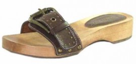 Jocelyn Cafe Brown Mule Sandals