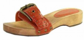 Jocelyn Orange Mule Sandals