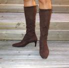 Ladies Stretch Boots in Mocca Brown