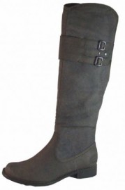 Pia Flat Brown Knee High Ladies Boots