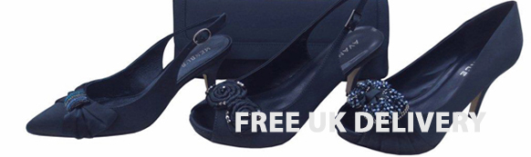 ladies navy evening shoes