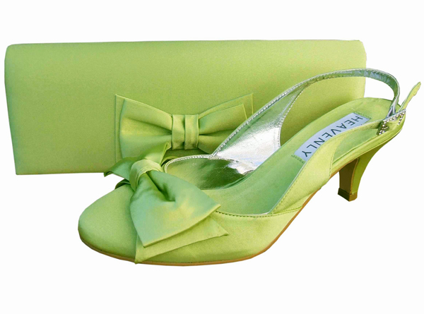 green slingback shoes