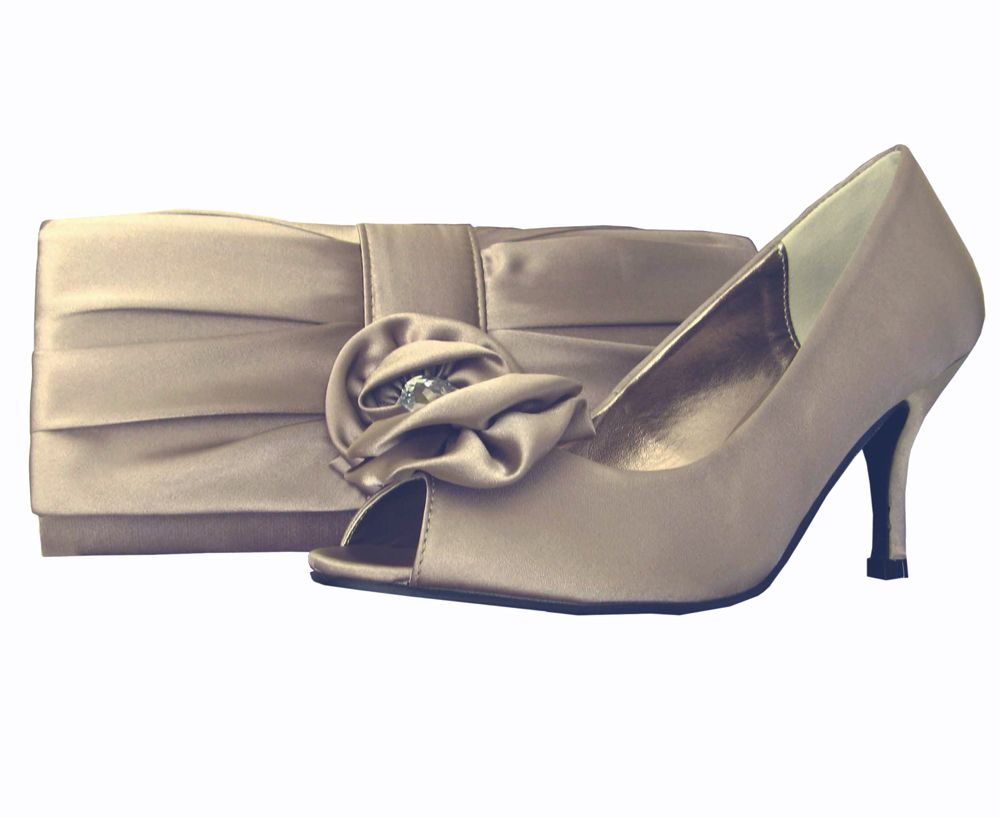 ladies champagne shoes