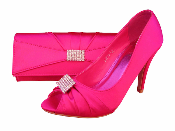 fuchsia prom shoes