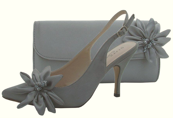 pewter bridesmaid shoes