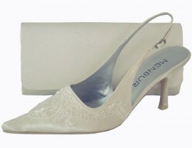 Ivory Ladies Bridal Shoes With Free Delivery